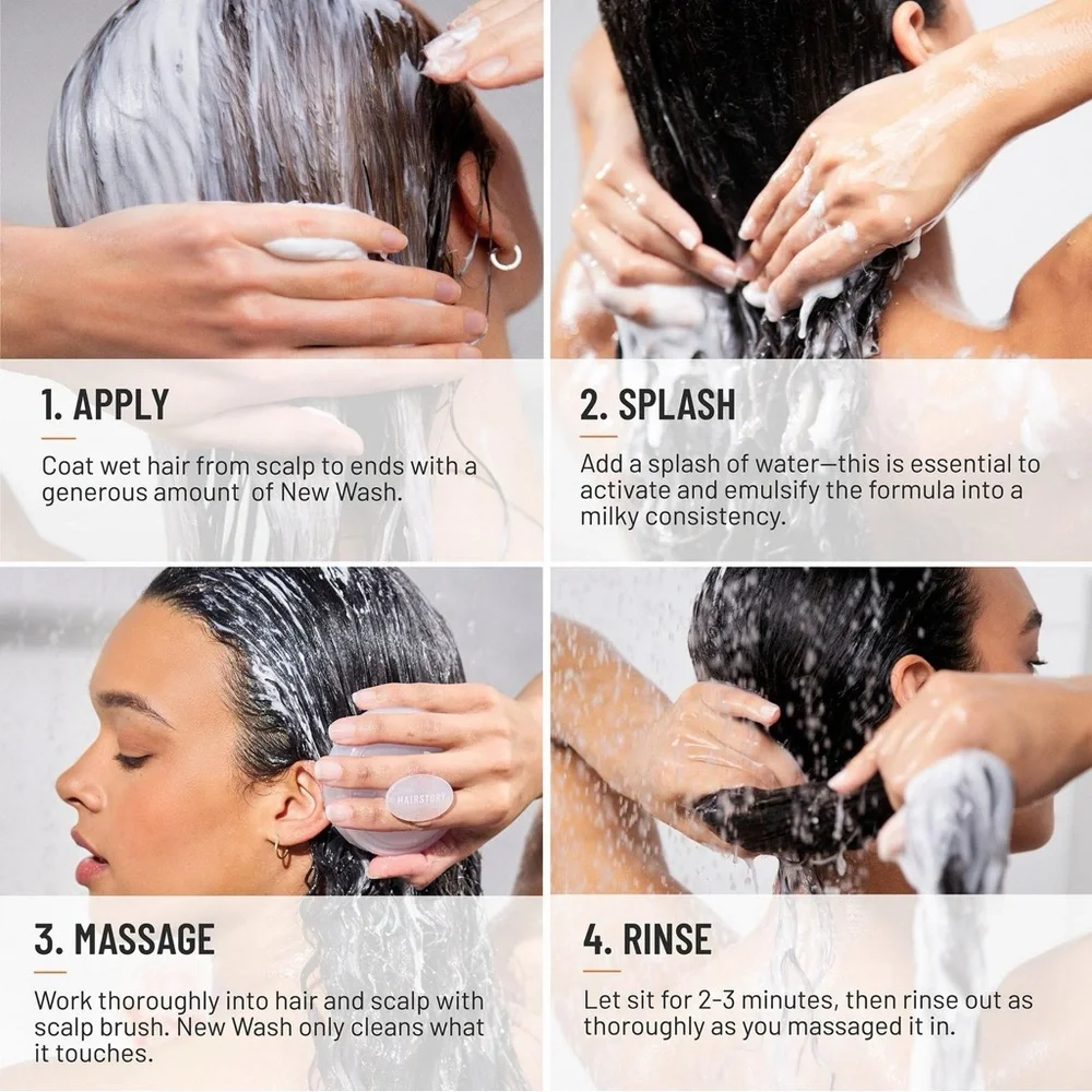 Hairstory New Wash Original Cleansing & Conditioning Cream 3 oz